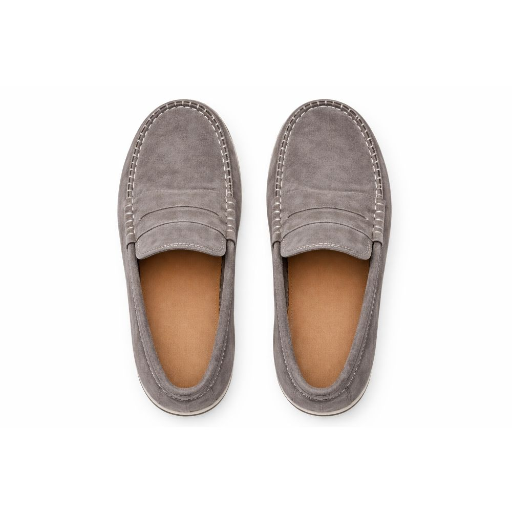 Mens Suede Penny Loafers